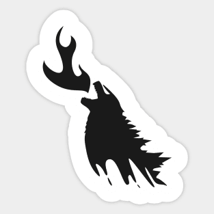 Kaiju on fire Sticker